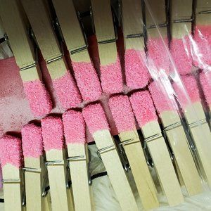 BDSM Sandy Tip Clothespin Full Body Zipper Zip Line  - Pink